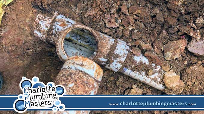 damaged sewer line repair in Charlotte, NC